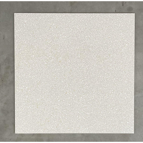 Terravito Lavena carrelage sol et mur - 60x60cm - 10mm - rectifié - R10 - terrazzo - caolino mat (beige) SW405198