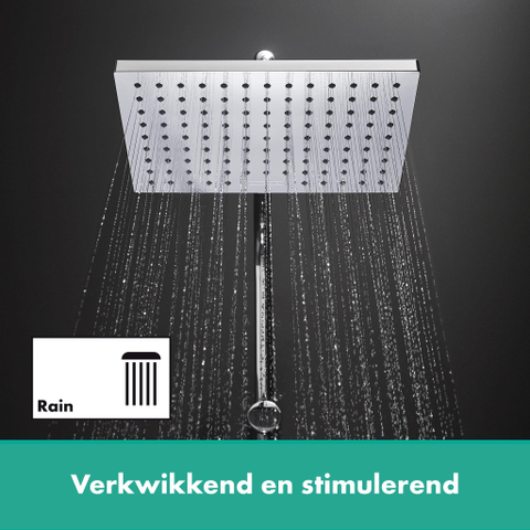 Hansgrohe Vernis Shape - hoofddouche 23x17cm - hoogglans chroom SW651681
