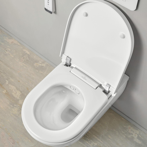 Villeroy & Boch Viclean douchewc - 60cm - diepspoel - spoelrandloos CeramicPlus - White Alpine (glans wit) SW925801