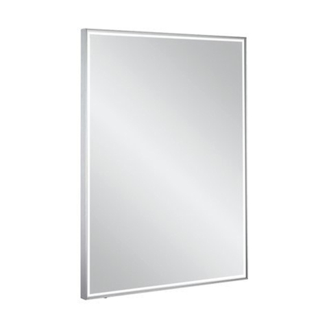 Crosswater MPRO spiegel met verlichting - 80x60cm - LED - verticaal/horizontaal - geborsteld RVS SW487358
