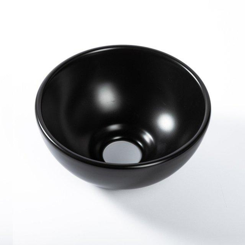 QeramiQ Dely Vasque à poser - 20x20x9cm - ronde - céramique - noir mat SW1102404