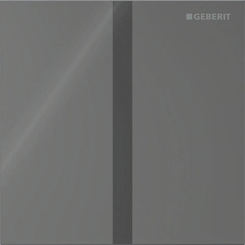 Geberit Type 40 urinioir bedieningsplaat - batterij - vierkant - lava (grijs) SW1237100