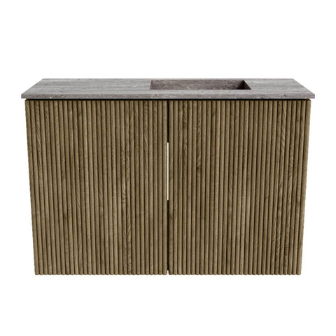 Mondiaz JOYA-DLUX 60cm meuble de salle de bains - couleur Dusk - Vasque FAYE position Droite Sans trou de robinet couleur Oza. SW1425969