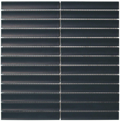 The Mosaic Factory Sevilla carreau mosaïque - 29,6x29,9cm - carreau mural - Rectangle - Porcelaine Navy Blue Mat SW1102484