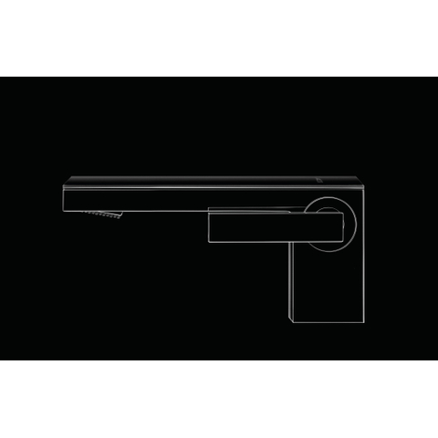 Hansgrohe AXOR MyEdition robinet de lavabo 70 avec verre noir avec garniture push-open saillie 15,1cm chrome SW241672