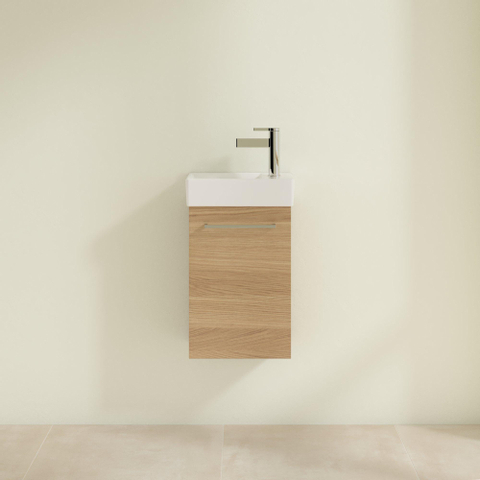 Villeroy & Boch Avento wastafelonderbouwkast - 1 deur - 34x51.4x20.2cm rechts - Nordic Oak (hout) SW448413