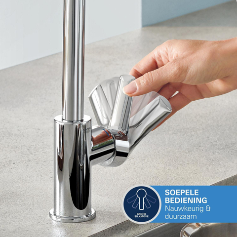 Grohe Start Keukenmengkraan - hoge uitloop - infrarood - matte black (mat zwart) SW1244508