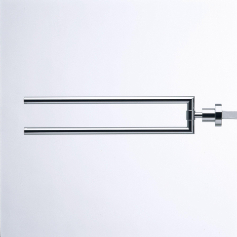 Duravit D-code 2 lids handdoekhouder - 44.5cm - hoogglans chroom GA49408