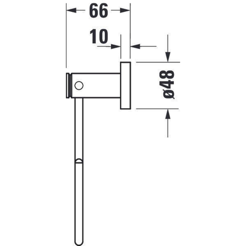 Duravit D-code Handdoekring - hoogglans chroom 0315316