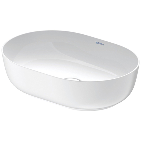 Duravit Luv vasque à poser 50x35cm ovale sans trou de robinetterie sans trop-plein blanc/mat blanc SW472456