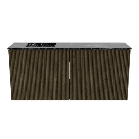 Mondiaz JOYA-DLUX 90cm toiletmeubel - kleur Shadow - Wastafel FAYE positie Links 1 kraangat kleur Lava. SW1422857
