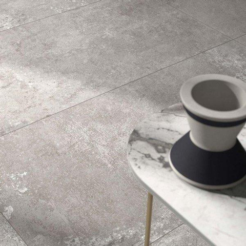 ÉCHANTILLON Ceralto Castagno Carrelage sol et mur 90x90cm 9mm rectifié R10 grès cérame Grey SW911845