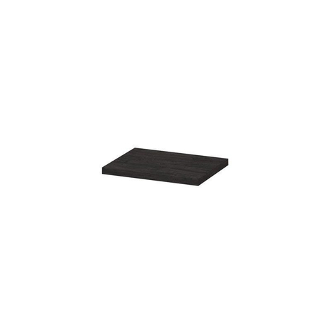 INK Topdeck Wastafelblad - 60x45x3.5cm - tbv onderkast - MFC - Houtskool eiken SW439414