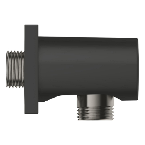 GROHE Rainshower wandaansluitbocht - vierkant - mat zwart SW1477544