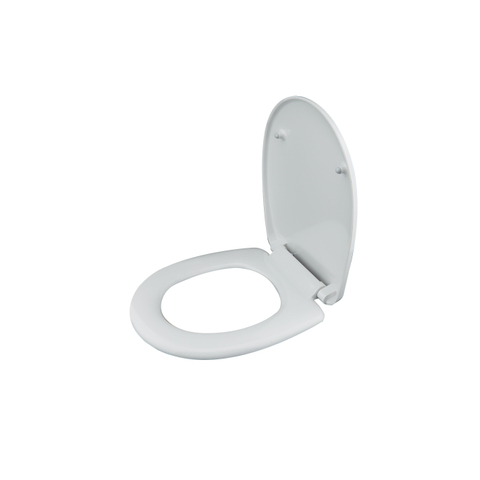 QeramiQ UniSeat toiletzitting - 37.2x43.7cm - d-vorm - softclose - quick release - glans wit SW955781