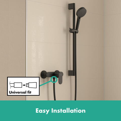 Hansgrohe Vernis Blend Eengreeps douchekraan - opbouw - mat zwart SW651566