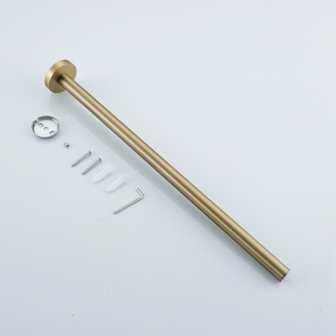 Fortifura Calvi Handdoekhouder - 40cm - vast - geborsteld messing (goud) SW1441596