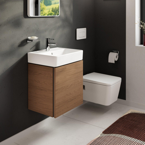 Hansgrohe Xilesa E meubelset 1la 480x380 met Xanuia wastafel 500 Cashmere Oak SW1567326