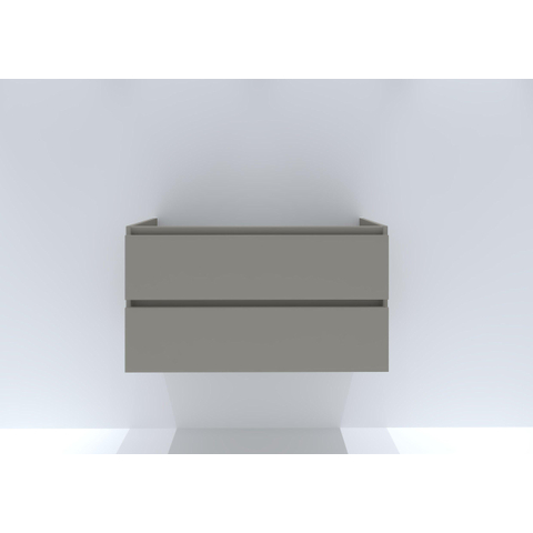 H&R Badmeubelen Infinity Wastafelonderkast - 100x44.8x55cm - 2 lades - greeploos - beige mat SW872591