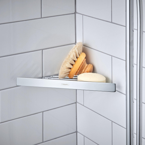 Hansgrohe AddStoris Q zeepkorf hoek - hoogglans chroom SW651299