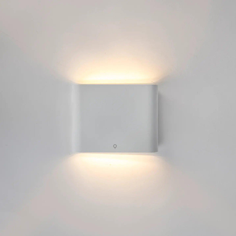 QAZQA Batt wandlamp - 11.5x9x3cm - incl. LED - IP65 - mat wit SW1187196