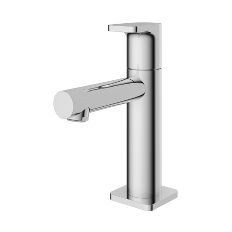 Hotbath Gal Fonteinkraan - opbouw - uitloop - 8.5cm - koudwaterkraan - hoogglans chroom SW656065