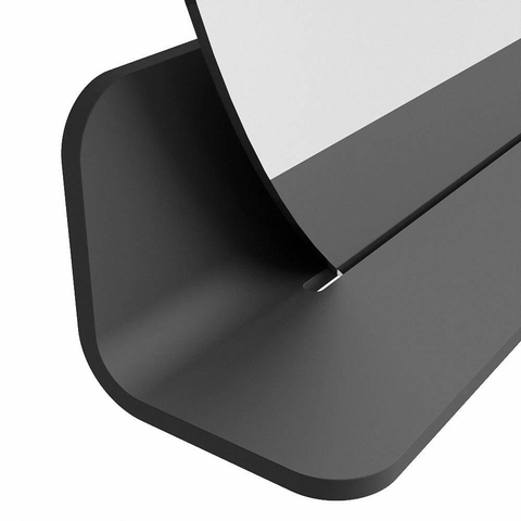 Mondiaz SPOT spiegel – Ø80 cm – met planchet – Dark grey (grijs) SW1235516