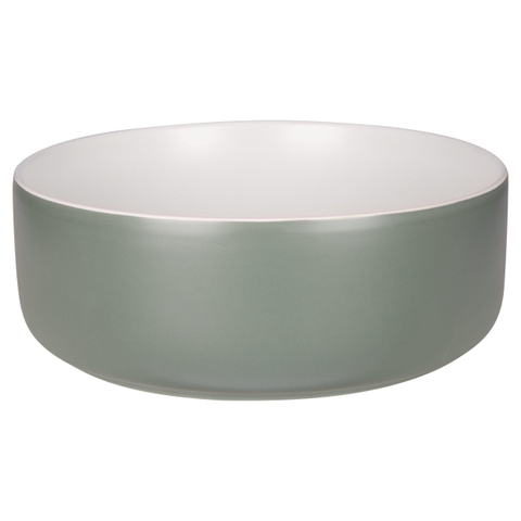 Differnz MIRA Vasque à poser - 36x12cm - céramique - vert/blanc SW1236914