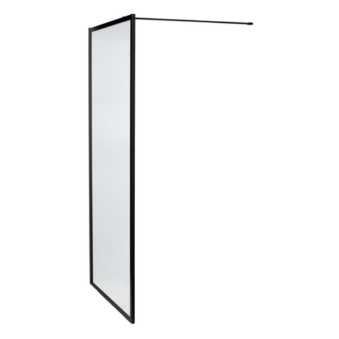 Saniclass Bellini Inloopdouche - 120x200cm - veiligheidsglas - mat zwarte lijst rondom - anti kalk SW238210