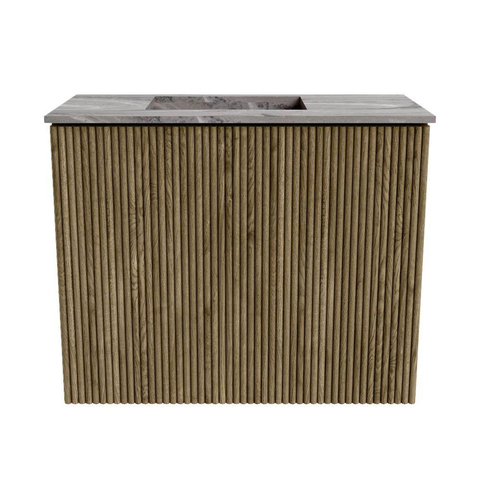 Mondiaz JOYA-DLUX 50cm toiletmeubel - kleur Dusk - Wastafel FAYE positie Links Zonder kraangat kleur Sombra. SW1426116