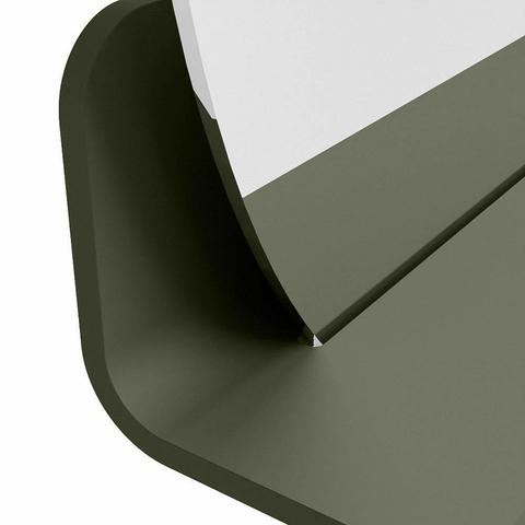Mondiaz SPOT spiegel – Ø60 cm – met planchet – Army (groen) SW1235485