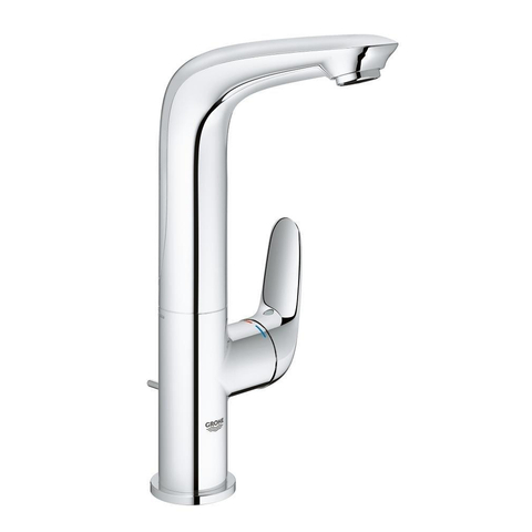 Grohe Eurostyle New Wastafelkraan - L-Size - met zijbediening - met waste - met gesloten greep - chroom SW60365