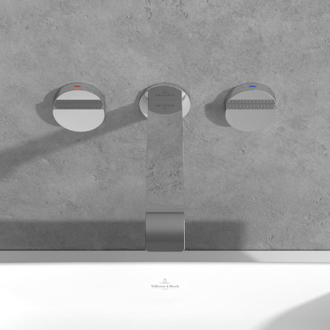 Villeroy & Boch Dawn wastafeluitloop set - zonder pop up afvoergarnituur - hoogglans chroom SW974307