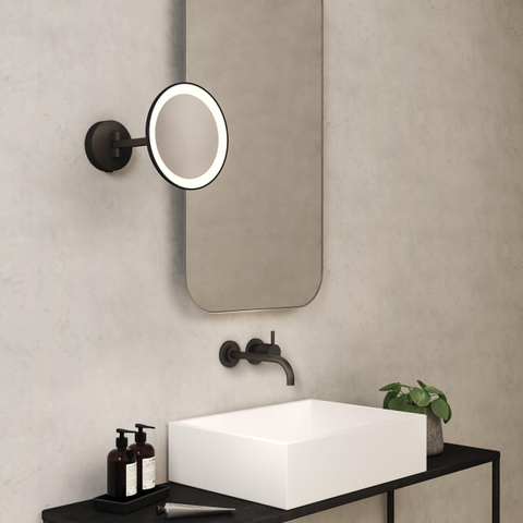 Astro Mascali Round miroir grossissant – grossissement 5x – Éclairage LED – Noir mat SW927631