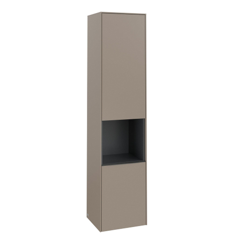 Villeroy & Boch Subway 3.0 Hoge kast - 171x40x36.2cm - 2 deuren - taupe SW797316