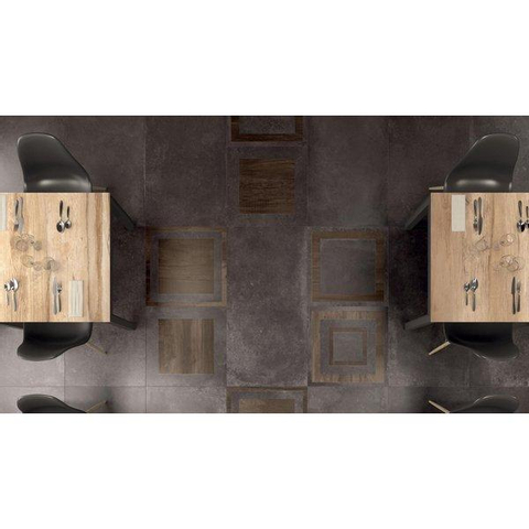 ÉCHANTILLON Ceralto Alvera Carrelage sol et mur 60x60cm 9mm rectifié R10 grès cérame Smoke SW911882
