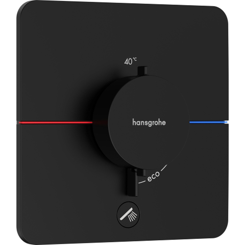 Hansgrohe Showerselect comfort q Thermsotaat - inbouw - 1 functie - extra uitgang - mat zwart SW917944