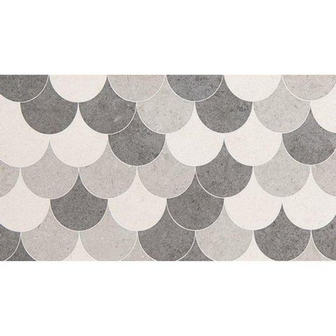 ÉCHANTILLON Ceralto Verano Slate Carreau décoratif 25x45cm 7.5mm Écailles SW914120