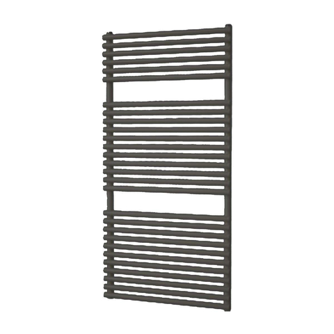 Plieger Florian Nxt M designradiator enkel horizontaal met middenaansluiting 1216x500mm 646W mat zwart SW224504