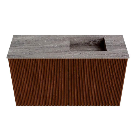 Mondiaz JOYA-DLUX Meuble de toilette 70cm - couleur Ruby - Lavabo FAYE position Droite 1 trou de robinet couleur Oza SW1425502