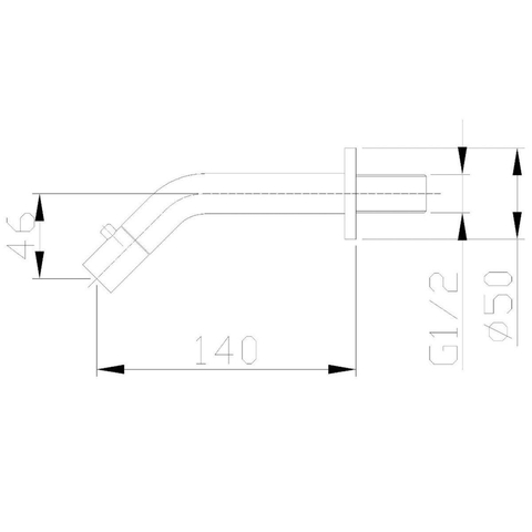 Xellanz Metro robinet de lavabo pour fontaine avec fixation murale 1/2" noir mat SW279063