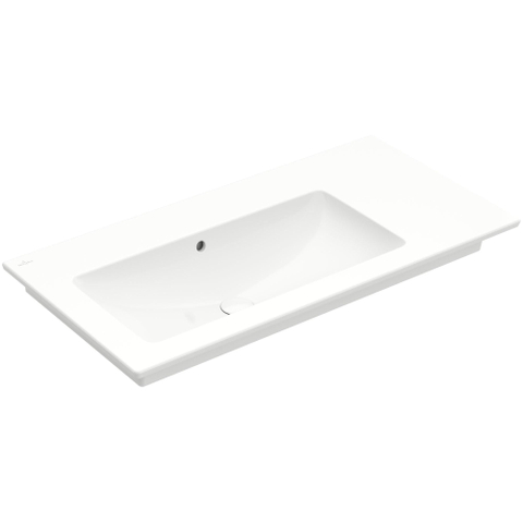 Villeroy & Boch venticello meubelwastafel - 100x50cm - zonder kraangat - met overloop - White Alpine (glans wit) 1025130