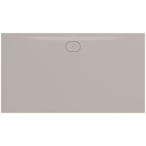 Villeroy & Boch Ecora douchebak - 180x100x3.5cm - afvoer lange zijde - almond (beige) SW1558899