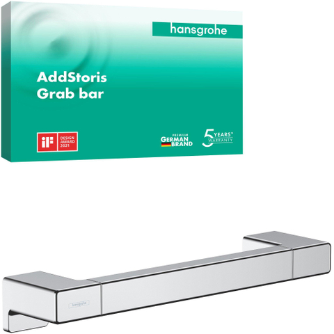 Hansgrohe AddStoris Q badgreep - 35cm - hoogglans chroom SW651194