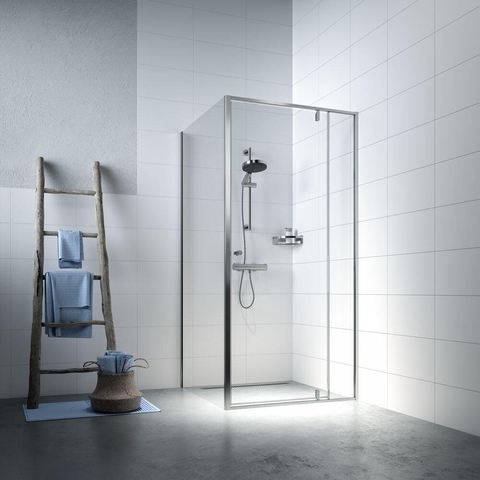 Tiger Caddy Panier de douche d'angle - 18,4x18,4x7cm - inox brossé SW25219