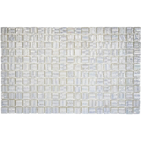 ÉCHANTILLON - The Mosaic Factory Valencia carreau mosaïque - 32,8x51,8cm - Carreau mural - carré - 3D Icy Pearl SW1248533