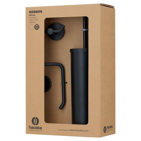 Haceka Kosmos Ensemble WC - 3 pièces - Noir mat SW1177004