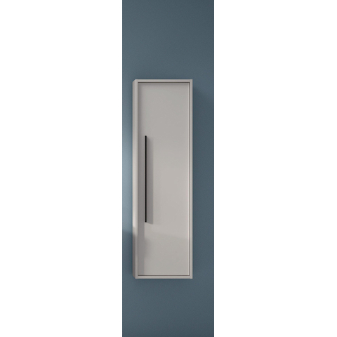 Saniclass Prime Essential Armoire haute - 120x35x35cm - 1 porte - mat greige (gris) - MDF SW892675