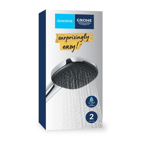 Grohe Vitalio Comfort QuickFix Handdouche - diameter 11cm - 2 straalsoorten - 8.0l/min - chroom SW1028258
