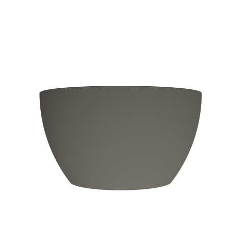 Arcqua Olivia Waskom - 22x22cm - rond - opbouw - mat quartz grijs SW1447221